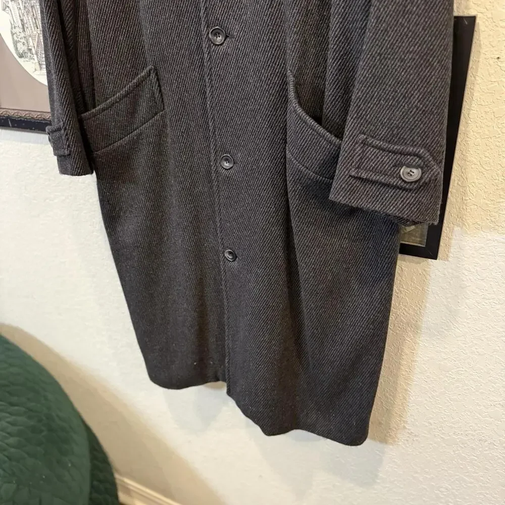 Vintage Territory Ahead Wool Duster Trench Coat Designer Jacket Size Mens‎ Large